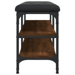 vidaXL Bancă de pantofi, stejar maro, 82x32x47 cm, lemn prelucrat
