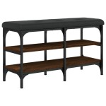 vidaXL Bancă de pantofi, stejar maro, 82x32x47 cm, lemn prelucrat