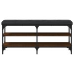 vidaXL Bancă de pantofi, stejar maro, 102x32x47 cm, lemn prelucrat