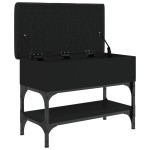 vidaXL Bancă de pantofi, negru, 62x32x45 cm, lemn prelucrat vidaXL Bancă de pantofi, negru, 62x32x45 cm, lemn prelucrat