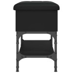 vidaXL Bancă de pantofi, negru, 62x32x45 cm, lemn prelucrat vidaXL Bancă de pantofi, negru, 62x32x45 cm, lemn prelucrat