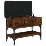 vidaXL Bancă de pantofi, stejar fumuriu, 62x32x45 cm, lemn prelucrat vidaXL Bancă de pantofi, stejar fumuriu, 62x32x45 cm, lemn prelucrat