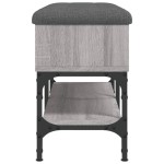 vidaXL Bancă de pantofi, gri sonoma, 82x32x45 cm, lemn prelucrat vidaXL Bancă de pantofi, gri sonoma, 82x32x45 cm, lemn prelucrat