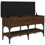 vidaXL Bancă de pantofi, stejar maro, 82x32x45 cm, lemn prelucrat vidaXL Bancă de pantofi, stejar maro, 82x32x45 cm, lemn prelucrat