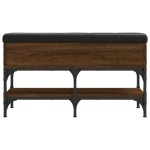 vidaXL Bancă de pantofi, stejar maro, 82x32x45 cm, lemn prelucrat vidaXL Bancă de pantofi, stejar maro, 82x32x45 cm, lemn prelucrat