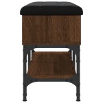vidaXL Bancă de pantofi, stejar maro, 82x32x45 cm, lemn prelucrat vidaXL Bancă de pantofi, stejar maro, 82x32x45 cm, lemn prelucrat