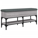 vidaXL Bancă de pantofi, gri sonoma, 102x32x45 cm, lemn prelucrat vidaXL Bancă de pantofi, gri sonoma, 102x32x45 cm, lemn prelucrat