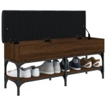 vidaXL Bancă de pantofi, stejar maro, 102x32x45 cm, lemn prelucrat