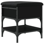 vidaXL Bancă de pantofi, negru, 42x42x45 cm, lemn prelucrat vidaXL Bancă de pantofi, negru, 42x42x45 cm, lemn prelucrat