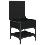 vidaXL Bancă de pantofi, negru, 42x42x45 cm, lemn prelucrat vidaXL Bancă de pantofi, negru, 42x42x45 cm, lemn prelucrat