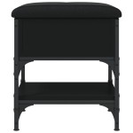vidaXL Bancă de pantofi, negru, 42x42x45 cm, lemn prelucrat vidaXL Bancă de pantofi, negru, 42x42x45 cm, lemn prelucrat