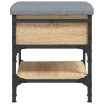 vidaXL Bancă pentru pantofi stejar sonoma 42x42x45 cm lemn prelucrat vidaXL Bancă pentru pantofi stejar sonoma 42x42x45 cm lemn prelucrat