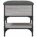 vidaXL Bancă de pantofi, gri sonoma, 42x42x45 cm, lemn prelucrat vidaXL Bancă de pantofi, gri sonoma, 42x42x45 cm, lemn prelucrat