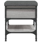 vidaXL Bancă de pantofi, gri sonoma, 42x42x45 cm, lemn prelucrat vidaXL Bancă de pantofi, gri sonoma, 42x42x45 cm, lemn prelucrat