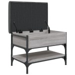 vidaXL Bancă de pantofi, gri sonoma, 62x42x45 cm, lemn prelucrat vidaXL Bancă de pantofi, gri sonoma, 62x42x45 cm, lemn prelucrat