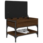 vidaXL Bancă de pantofi, stejar maro, 62x42x45 cm, lemn prelucrat vidaXL Bancă de pantofi, stejar maro, 62x42x45 cm, lemn prelucrat