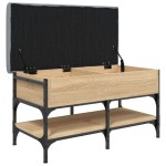 vidaXL Bancă pentru pantofi stejar sonoma 82x42x45 cm lemn prelucrat
