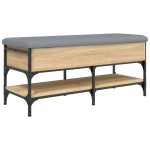 vidaXL Bancă pentru pantofi stejar sonoma 102x42x45 cm lemn prelucrat
