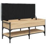 vidaXL Bancă pentru pantofi stejar sonoma 102x42x45 cm lemn prelucrat