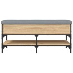 vidaXL Bancă pentru pantofi stejar sonoma 102x42x45 cm lemn prelucrat
