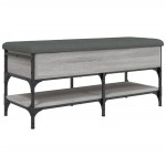 vidaXL Bancă de pantofi, gri sonoma, 102x42x45 cm, lemn prelucrat vidaXL Bancă de pantofi, gri sonoma, 102x42x45 cm, lemn prelucrat
