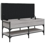 vidaXL Bancă de pantofi, gri sonoma, 102x42x45 cm, lemn prelucrat vidaXL Bancă de pantofi, gri sonoma, 102x42x45 cm, lemn prelucrat