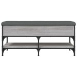 vidaXL Bancă de pantofi, gri sonoma, 102x42x45 cm, lemn prelucrat vidaXL Bancă de pantofi, gri sonoma, 102x42x45 cm, lemn prelucrat