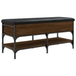vidaXL Bancă de pantofi, stejar maro, 102x42x45 cm, lemn prelucrat