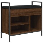 vidaXL Bancă de pantofi, stejar maro, 65,5x32x57,5 cm, lemn prelucrat vidaXL Bancă de pantofi, stejar maro, 65,5x32x57,5 cm, lemn prelucrat