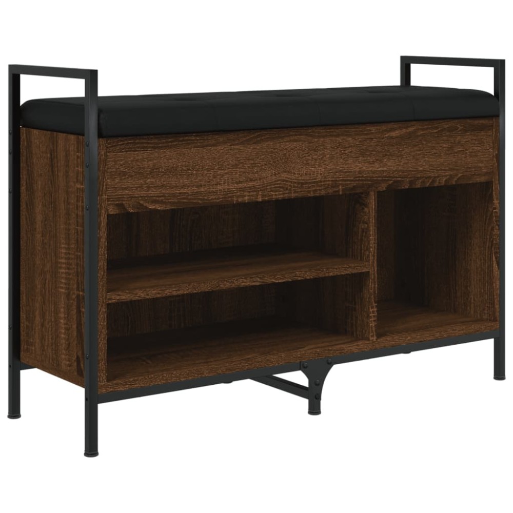 vidaXL Bancă de pantofi, stejar maro, 85,5x32x57,5 cm, lemn prelucrat