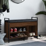 vidaXL Bancă de pantofi, stejar maro, 85,5x32x57,5 cm, lemn prelucrat