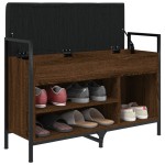 vidaXL Bancă de pantofi, stejar maro, 85,5x32x57,5 cm, lemn prelucrat