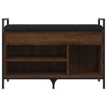 vidaXL Bancă de pantofi, stejar maro, 85,5x32x57,5 cm, lemn prelucrat