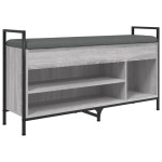 vidaXL Bancă de pantofi, gri sonoma, 105,5x32x57,5 cm, lemn prelucrat vidaXL Bancă de pantofi, gri sonoma, 105,5x32x57,5 cm, lemn prelucrat