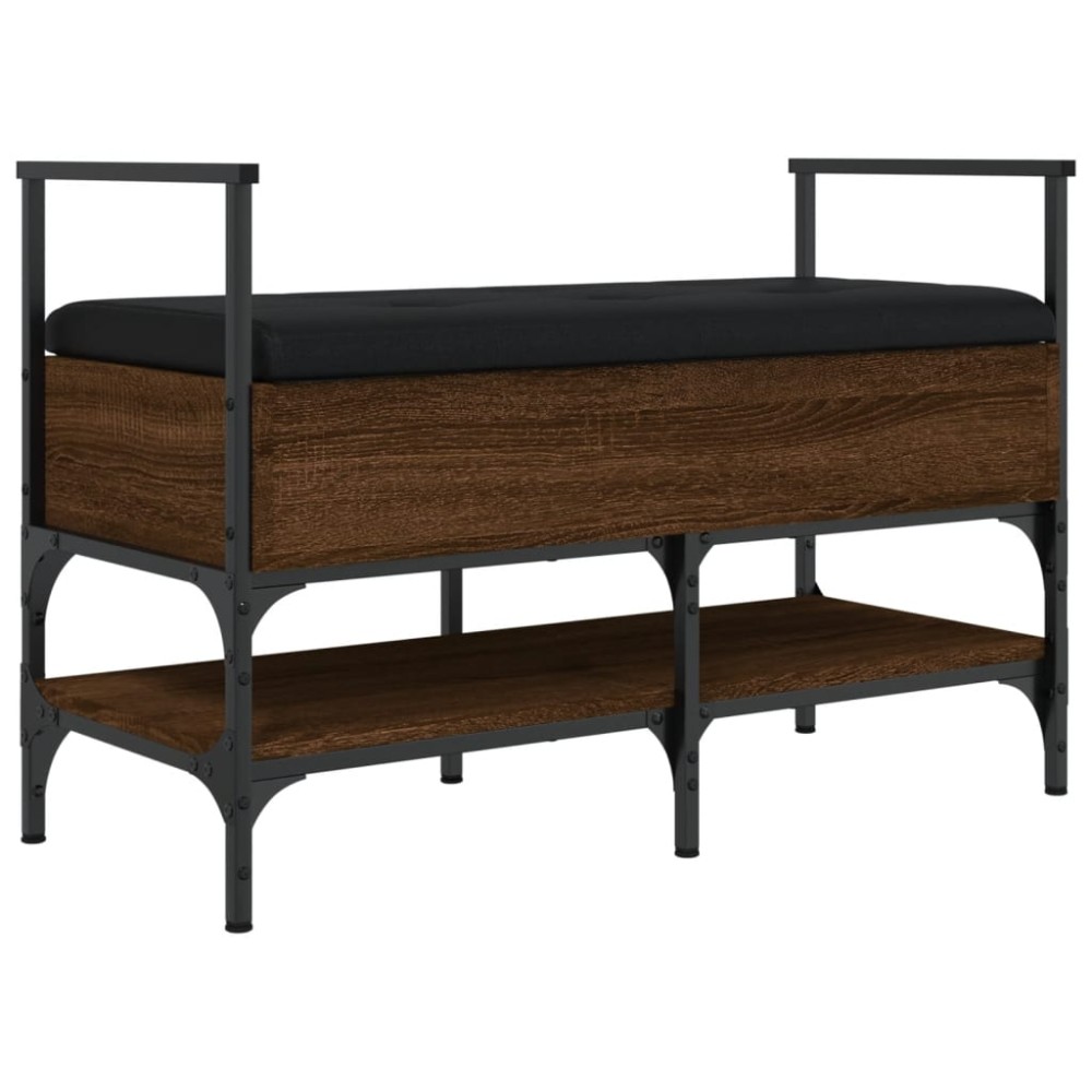 vidaXL Bancă de pantofi, stejar maro, 85,5x42x57,5 cm, lemn prelucrat