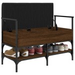 vidaXL Bancă de pantofi, stejar maro, 85,5x42x57,5 cm, lemn prelucrat