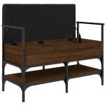 vidaXL Bancă de pantofi, stejar maro, 85,5x42x57,5 cm, lemn prelucrat