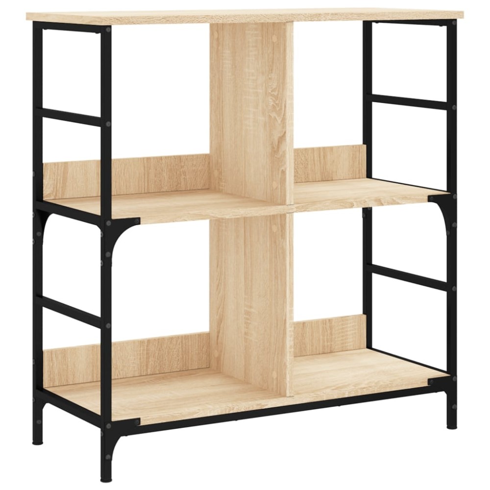 vidaXL Bibliotecă, stejar sonoma, 78,5x33x82 cm, lemn prelucrat