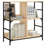 vidaXL Bibliotecă, stejar sonoma, 78,5x33x82 cm, lemn prelucrat vidaXL Bibliotecă, stejar sonoma, 78,5x33x82 cm, lemn prelucrat