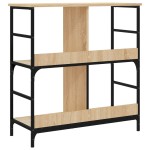 vidaXL Bibliotecă, stejar sonoma, 78,5x33x82 cm, lemn prelucrat vidaXL Bibliotecă, stejar sonoma, 78,5x33x82 cm, lemn prelucrat