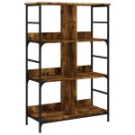vidaXL Bibliotecă, stejar fumuriu, 78,5x33x117,5 cm, lemn prelucrat vidaXL Bibliotecă, stejar fumuriu, 78,5x33x117,5 cm, lemn prelucrat