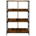 vidaXL Bibliotecă, stejar fumuriu, 78,5x33x117,5 cm, lemn prelucrat vidaXL Bibliotecă, stejar fumuriu, 78,5x33x117,5 cm, lemn prelucrat