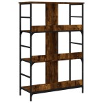 vidaXL Bibliotecă, stejar fumuriu, 78,5x33x117,5 cm, lemn prelucrat vidaXL Bibliotecă, stejar fumuriu, 78,5x33x117,5 cm, lemn prelucrat