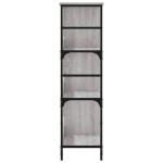 vidaXL Raft de cărți, gri sonoma, 78,5x33x117,5 cm, lemn prelucrat