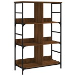 vidaXL Bibliotecă, stejar maro, 78,5x33x117,5 cm, lemn prelucrat vidaXL Bibliotecă, stejar maro, 78,5x33x117,5 cm, lemn prelucrat