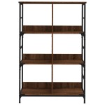 vidaXL Bibliotecă, stejar maro, 78,5x33x117,5 cm, lemn prelucrat vidaXL Bibliotecă, stejar maro, 78,5x33x117,5 cm, lemn prelucrat