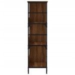 vidaXL Bibliotecă, stejar maro, 78,5x33x117,5 cm, lemn prelucrat vidaXL Bibliotecă, stejar maro, 78,5x33x117,5 cm, lemn prelucrat