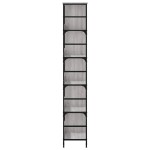 vidaXL Raft de cărți, gri sonoma, 78,5x33x188,5 cm, lemn prelucrat vidaXL Raft de cărți, gri sonoma, 78,5x33x188,5 cm, lemn prelucrat