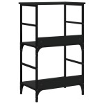 vidaXL Bibliotecă, negru, 50x33x82 cm, lemn prelucrat vidaXL Bibliotecă, negru, 50x33x82 cm, lemn prelucrat