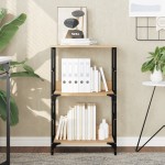 vidaXL Bibliotecă, stejar sonoma, 50x33x82 cm, lemn prelucrat